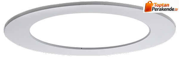 Lamptime 12w Slim Led Armatür Yuvarlak (Beyaz Kasa) (Günışığı)